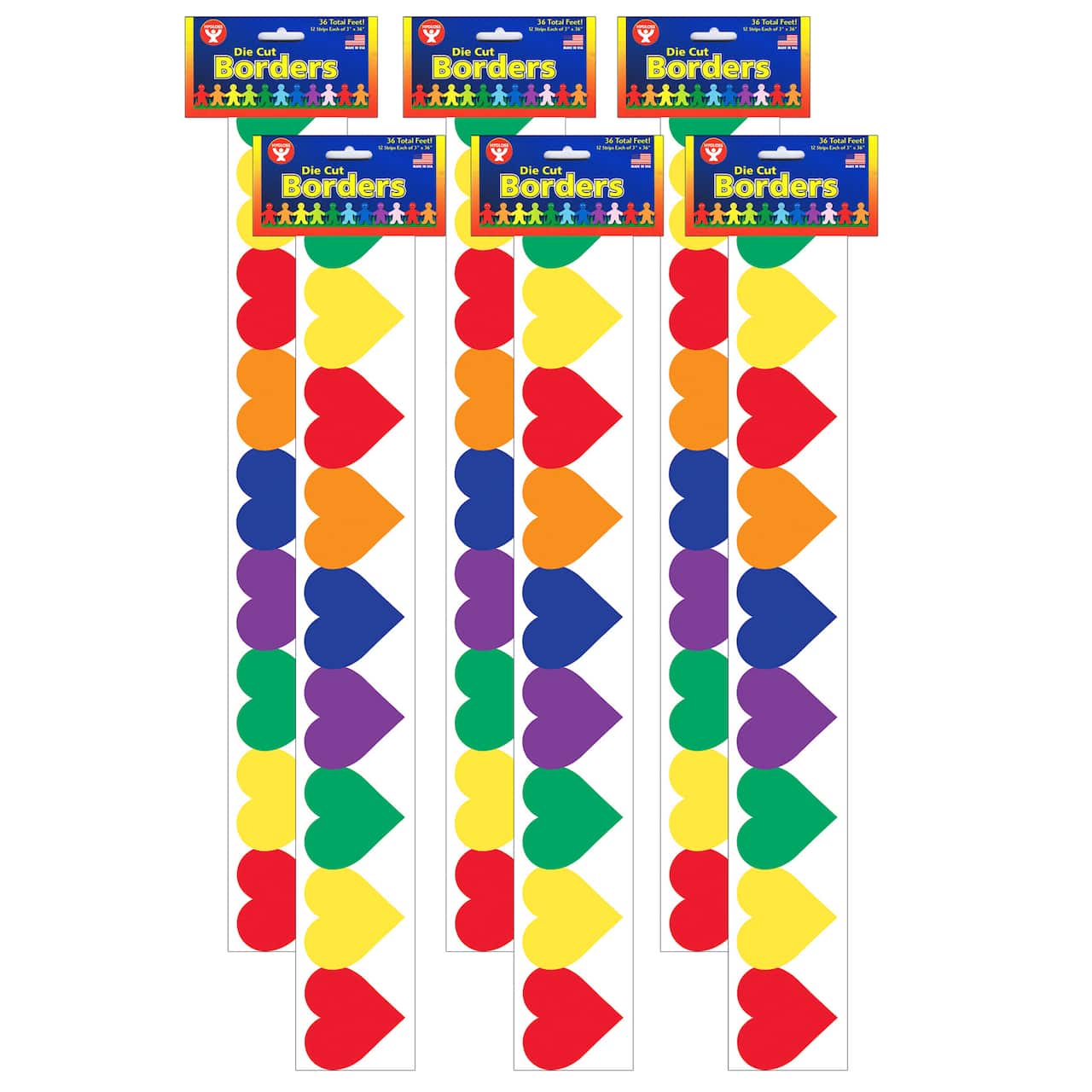 Hygloss® Mighty Brights™ Die Cut Borders, 216ft.